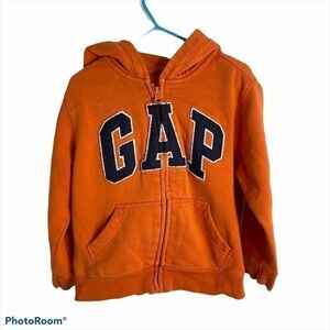 Gap Hooded Sweatshirt Sz 5 Kids Orange Boy